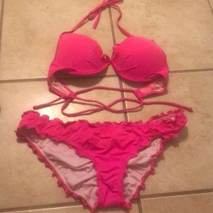 Hot pink vs swim